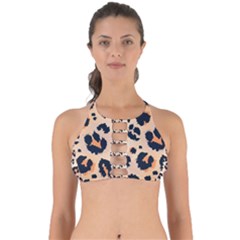 Leopard Pattern Funny Drawing Seamless Pattern Perfectly Cut Out Bikini Top by Vaneshart