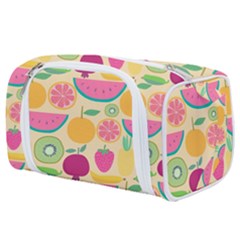 Seamless Pattern With Fruit Vector Illustrations Gift Wrap Design Toiletries Pouch by Vaneshart