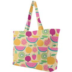 Seamless Pattern With Fruit Vector Illustrations Gift Wrap Design Simple Shoulder Bag by Vaneshart