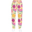 Seamless Pattern With Fruit Vector Illustrations Gift Wrap Design Women velvet Drawstring Pants View1