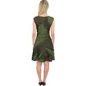 Camouflage Brush Strokes Background Capsleeve Midi Dress View2