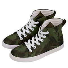 Camouflage Brush Strokes Background Women s Hi-top Skate Sneakers by Vaneshart