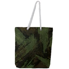 Camouflage Brush Strokes Background Full Print Rope Handle Tote (large) by Vaneshart