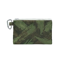 Camouflage Brush Strokes Background Canvas Cosmetic Bag (small) by Vaneshart