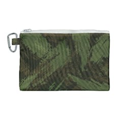 Camouflage Brush Strokes Background Canvas Cosmetic Bag (large) by Vaneshart