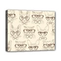 Seamless Pattern Hand Drawn Cats With Hipster Accessories Canvas 10  x 8  (Stretched) View1