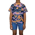 Camouflage Background Textile Uniform Seamless Pattern Kids  Short Sleeve Swimwear View1