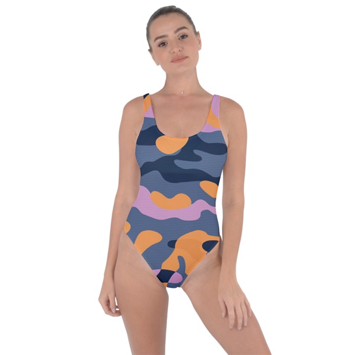 Camouflage Background Textile Uniform Seamless Pattern Bring Sexy Back Swimsuit