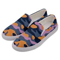 Camouflage Background Textile Uniform Seamless Pattern Men s Canvas Slip Ons by Vaneshart