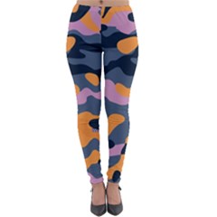 Camouflage Background Textile Uniform Seamless Pattern Lightweight Velour Leggings by Vaneshart