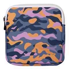 Camouflage Background Textile Uniform Seamless Pattern Mini Square Pouch by Vaneshart