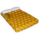 Abstract Honeycomb Background With Realistic Transparent Honey Drop Fitted Sheet (California King Size) View2