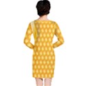 Abstract Honeycomb Background With Realistic Transparent Honey Drop Long Sleeve Nightdress View2