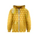 Abstract Honeycomb Background With Realistic Transparent Honey Drop Kids  Zipper Hoodie View1