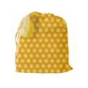 Abstract Honeycomb Background With Realistic Transparent Honey Drop Drawstring Pouch (XL) View2