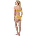 Abstract Honeycomb Background With Realistic Transparent Honey Drop Classic Bandeau Bikini Set View2