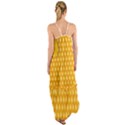 Abstract Honeycomb Background With Realistic Transparent Honey Drop Cami Maxi Ruffle Chiffon Dress View2