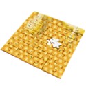 Abstract Honeycomb Background With Realistic Transparent Honey Drop Wooden Puzzle Square View2