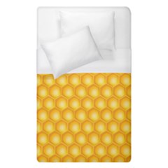 Abstract Honeycomb Background With Realistic Transparent Honey Drop Duvet Cover (single Size) by Vaneshart