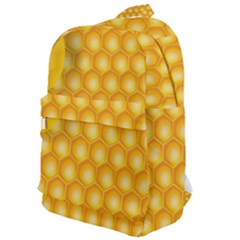 Abstract Honeycomb Background With Realistic Transparent Honey Drop Classic Backpack by Vaneshart