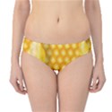 Abstract Honeycomb Background With Realistic Transparent Honey Drop Hipster Bikini Bottoms View1