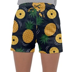 Seamless Pattern Pineapple Pattern Sleepwear Shorts by Vaneshart