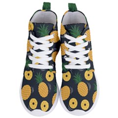 Seamless Pattern Pineapple Pattern Women s Lightweight High Top Sneakers by Vaneshart