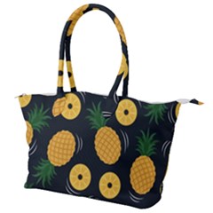 Seamless Pattern Pineapple Pattern Canvas Shoulder Bag by Vaneshart