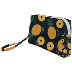 Seamless Pattern Pineapple Pattern Wristlet Pouch Bag (small) by Vaneshart