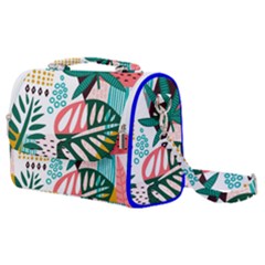 Abstract Seamless Pattern With Tropical Leaves Satchel Shoulder Bag by Vaneshart