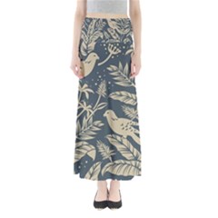 Birds Nature Design Full Length Maxi Skirt by Vaneshart