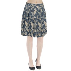 Birds Nature Design Pleated Skirt by Vaneshart