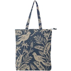 Birds Nature Design Double Zip Up Tote Bag by Vaneshart