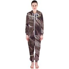 Foliage Circle Card Hooded Jumpsuit (ladies)  by Vaneshart