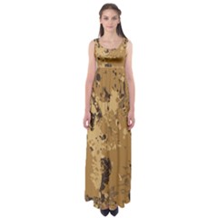 Abstract Grunge Camouflage Background Empire Waist Maxi Dress by Vaneshart