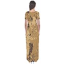 Abstract Grunge Camouflage Background Short Sleeve Maxi Dress View2