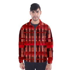 Fall Plaid Men s Windbreaker by bloomingvinedesign