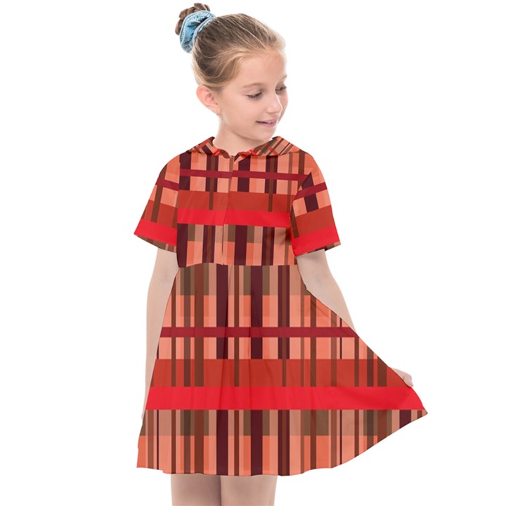 Fall Plaid Kids  Sailor Dress