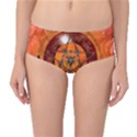 Awesome Skull On A Pentagram With Crows Mid-Waist Bikini Bottoms View1