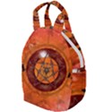 Awesome Skull On A Pentagram With Crows Travel Backpacks View1