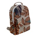 Trend Abstract Seamless Pattern With Colorful Tropical Leaves Plants Beige Flap Pocket Backpack (Small) View2