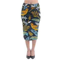 Birds Nature Design Midi Pencil Skirt by Vaneshart