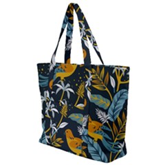 Birds Nature Design Zip Up Canvas Bag by Vaneshart