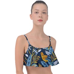 Birds Nature Design Frill Bikini Top