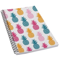 Tropic Fruit Pineapple Seamless Pattern Design Vector Illustration 5 5  X 8 5  Notebook by Vaneshart