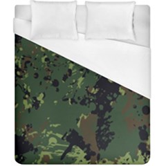 Military Background Grunge Style Duvet Cover (california King Size) by Vaneshart