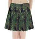 Military Background Grunge Style Pleated Mini Skirt View1