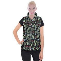 Cute Africa Seamless Pattern Women s Button Up Vest by Vaneshart