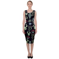 Cute Africa Seamless Pattern Sleeveless Pencil Dress by Vaneshart