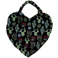 Cute Africa Seamless Pattern Giant Heart Shaped Tote by Vaneshart